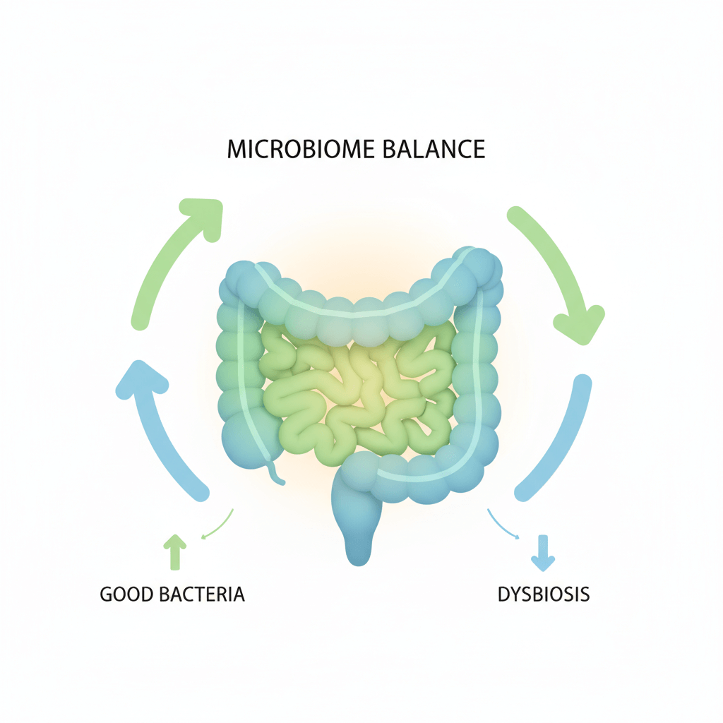 PrimeBiome probiotic ingredients diagram for gut balance